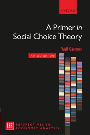 Gaertner. A PRIMER IN SOCIAL CHOICE THEORY REVISED EDITION. Oxford University Press(UK), 2013.