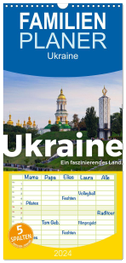 Familienplaner 2024 - Ukraine - Ein faszinierendes Land. mit 5 Spalten (Wandkalender, 21 x 45 cm) CALVENDO
