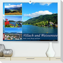Villach und Weissensee - Stadt, Land, Berge und Seen (Premium, hochwertiger DIN A2 Wandkalender 2022, Kunstdruck in Hochglanz)