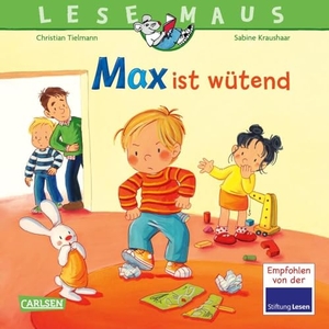 Tielmann, Christian. LESEMAUS 153: Max ist wütend - Bilderbuch über den Umgang mit Wut | zentrales Thema im Kinderalltag | für Kinder ab 3 Jahre. Carlsen Verlag GmbH, 2024.