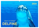 Delfine - elegant und intelligent (Wandkalender 2024 DIN A2 quer), CALVENDO Monatskalender