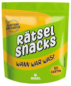 Presse Service Stefan Heine. Rätsel Snacks Wann war was?. moses. Verlag GmbH, 2026.