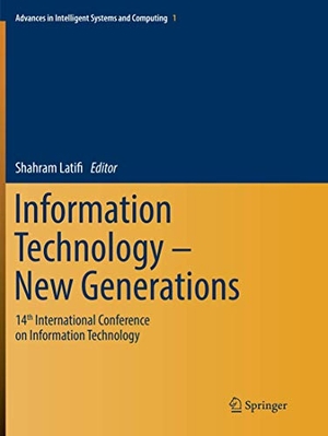 Latifi, Shahram (Hrsg.). Information Technology - New Generations - 14th International Conference on Information Technology. Springer International Publishing, 2018.
