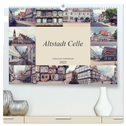 Altstadt Celle (hochwertiger Premium Wandkalender 2025 DIN A2 quer), Kunstdruck in Hochglanz
