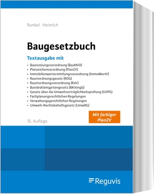 Runkel, Peter / Roxana Heinrich (Hrsg.). Baugesetzbuch. Reguvis Fachmedien GmbH, 2021.