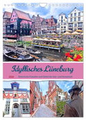 Idyllisches Lüneburg. Historische Fassaden und Giebel der Salz- und Hansestadt (Wandkalender 2024 DIN A4 hoch), CALVENDO Monatskalender