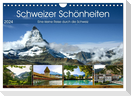Schweizer Schönheiten (Wandkalender 2024 DIN A4 quer), CALVENDO Monatskalender