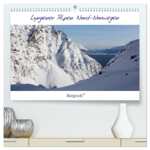 Esser, Barbara. Lyngener Alpen Nord-Norwegen (hochwertiger Premium Wandkalender 2025 DIN A2 quer), Kunstdruck in Hochglanz - Die Lyngener Alpen im norwegischen Winter. Calvendo, 2024.