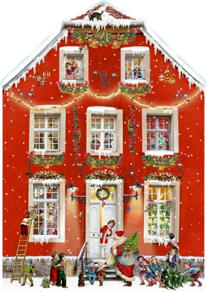 A3-Wand-Adventskalender - Weihnachten bei uns Zuhaus. Coppenrath, 2026.