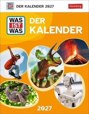 Harenberg (Hrsg.). WAS IST WAS Der Kalender Tagesabreißkalender 2027 - Kinderkalender zur beliebten Buchreihe. Tageskalender zum Abreißen - täglich Neues lernen mit dem Tischkalender 2027.. Harenberg, 2026.