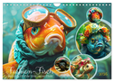 Fashion-Fisch. Die lustige Welt der Unterwasser-Mode (Wandkalender 2025 DIN A4 quer), CALVENDO Monatskalender