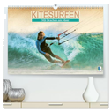 Kitesurfen: Mit Drachen am Meer (hochwertiger Premium Wandkalender 2025 DIN A2 quer), Kunstdruck in Hochglanz