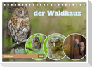 der Waldkauz - Strix Aluco (Tischkalender 2025 DIN A5 quer), CALVENDO Monatskalender