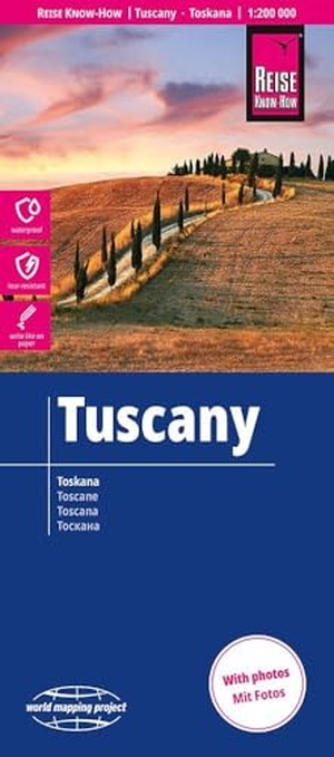 Reise Know-How Landkarte Toskana | Tuscany (1:200.000) - reiß- und wasserfest (world mapping project). Reise Know-How Rump GmbH, 2026.