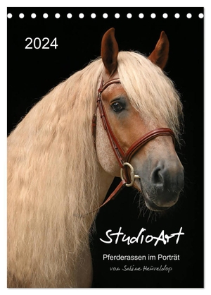 Heüveldop, Sabine. StudioArt Pferderassen im Porträt (Tischkalender 2024 DIN A5 hoch), CALVENDO Monatskalender - Pferdeporträts mit Studiocharakter. Calvendo, 2023.