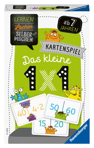 Spitznagel, Elke. Lernen Lachen Selbermachen: Kartenspiel Das kleine 1 x 1. Ravensburger Spieleverlag, 2021.
