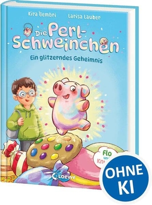 Gembri, Kira. Die Perlschweinchen (Band 1) - Ein glitzerndes Geheimnis - Witzige Reim-Magie und ein winziger Schutzengel mit einer Extraportion Glitzer -  Mit niedlichem Stickerbogen in der 1. Auflage. Loewe Verlag GmbH, 2026.