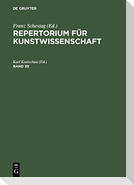 Repertorium für Kunstwissenschaft. Band 39