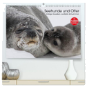 Seehunde und Otter. Putzige Gesellen, perfekte Schwimmer (hochwertiger Premium Wandkalender 2025 DIN A2 quer), Kunstdruck in Hochglanz