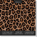Leopard Print Scrapbook Paper Pad 8x8 Scrapbooking Kit for Cardmaking Gifts, DIY Crafts, Printmaking, Papercrafts, Decorative Pattern Pages