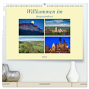 Willkommen im Burgenlandkreis (hochwertiger Premium Wandkalender 2025 DIN A2 quer), Kunstdruck in Hochglanz