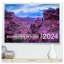 Wunderbare Wanderungen im Südwesten der USA (hochwertiger Premium Wandkalender 2024 DIN A2 quer), Kunstdruck in Hochglanz