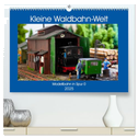 Kleine Waldbahn-Welt - Modellbahn in Spur 0 (hochwertiger Premium Wandkalender 2025 DIN A2 quer), Kunstdruck in Hochglanz