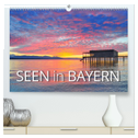 Seen in Bayern (hochwertiger Premium Wandkalender 2025 DIN A2 quer), Kunstdruck in Hochglanz