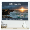 Côte Sauvage - Die wilde Küste der Bretagne (hochwertiger Premium Wandkalender 2025 DIN A2 quer), Kunstdruck in Hochglanz
