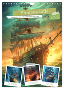 Piratenschiffe (Wandkalender 2025 DIN A4 hoch), CALVENDO Monatskalender
