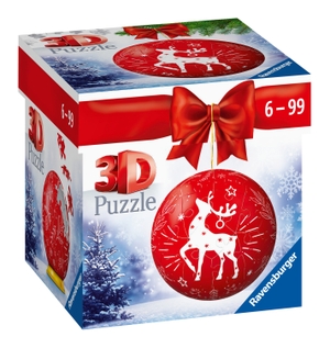 Ravensburger 3D Puzzle-Ball Weihnachtskugel Rentier 11495 - 54 Teile - für Weihnachtsfans ab 6 Jahren - Erlebe Puzzeln in der 3. Dimension!. Ravensburger Spieleverlag, 2022.