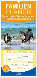Familienplaner 2024 - Appenzeller Sennenhunde - Fröhliche Kameraden mit 5 Spalten (Wandkalender, 21 x 45 cm) CALVENDO