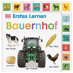 DK Verlag (Hrsg.). Erstes Lernen. Bauernhof - Pappbilderbuch mit Griff-Register und über 160 Fotos ab 1 Jahr. Dorling Kindersley Verlag, 2021.