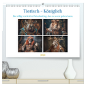 Tierisch - Königlich (hochwertiger Premium Wandkalender 2024 DIN A2 quer), Kunstdruck in Hochglanz