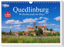 Quedlinburg - Welterbestadt im Harz (Wandkalender 2024 DIN A4 quer), CALVENDO Monatskalender