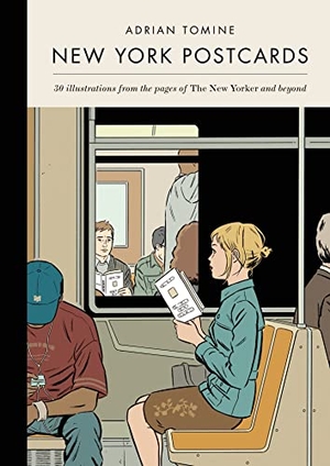 Tomine, Adrian. New York Postcards: 30 Illustrations from the Pages of the New Yorker and Beyond. Drawn & Quarterly, 2014.