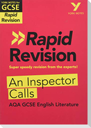 York Notes for AQA GCSE Rapid Revision: An Inspector Calls catch up, revise and be ready for and 2023 and 2024 exams and assessments