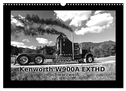 Kenworth W900A EXTHD - in schwarzweiß (Wandkalender 2024 DIN A3 quer), CALVENDO Monatskalender