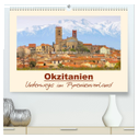 Okzitanien - Unterwegs im Pyrenäenvorland (hochwertiger Premium Wandkalender 2025 DIN A2 quer), Kunstdruck in Hochglanz