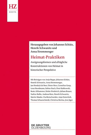 Schütz, Johannes / Henrik Schwanitz et al (Hrsg.). Heimat-Praktiken - Aneignungsformen und alltägliche Konstruktionen von Heimat in historischer Perspektive. de Gruyter Oldenbourg, 2026.