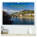 Würzburg - Im Lauf der Jahreszeiten (hochwertiger Premium Wandkalender 2024 DIN A2 quer), Kunstdruck in Hochglanz