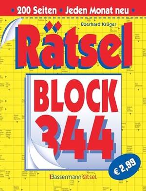 Krüger, Eberhard. Rätselblock 344 (5 Exemplare à 2,99 EUR). Bassermann, Edition, 2026.