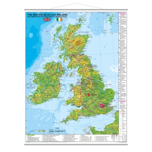 Stiefel, Heinrich. The British Isles and Ireland with UNESCO World Heritage Sites and National Parks (engl.) - Wandkarte mit Metallbeleistung. Stiefel Eurocart GmbH, 2025.