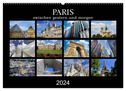 Paris - zwischen gestern und morgen (Wandkalender 2024 DIN A2 quer), CALVENDO Monatskalender