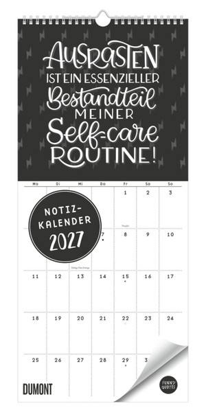 Neumann Verlage GmbH & Co KG (Hrsg.). Funny Quotes Notizkalender 2027. Neumann Verlage GmbH & Co, 2026.