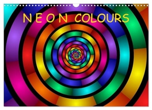 Art, Gabiw. Neon Colours / UK-Version (Wall Calendar 2025 DIN A3 landscape), CALVENDO 12 Month Wall Calendar - Fractals in neon colours, luminous and psychedelic artworks not only for teenagers.. Calvendo, 2024.