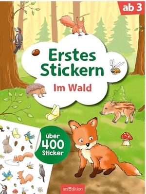 Erstes Stickern - Im Wald - Über 400 Sticker. Ars Edition GmbH, 2026.