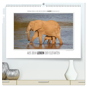Emotionale Momente: Aus dem Leben der Elefanten. (hochwertiger Premium Wandkalender 2024 DIN A2 quer), Kunstdruck in Hochglanz