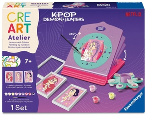CreArt, Malen nach Zahlen Kinder KPop Demon Hunters - Atelier Rumi, Mira & Zoey - HUNTR/X. Ravensburger Spieleverlag, 2026.