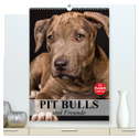 Pit Bulls und Freunde (hochwertiger Premium Wandkalender 2024 DIN A2 hoch), Kunstdruck in Hochglanz